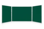 TRK1812 Tryptyk tablica rozkładana kredowa zielona 180x120/360 cm