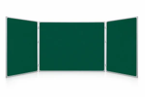 TRK1812 Tryptyk tablica rozkładana kredowa zielona 180x120/360 cm