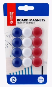 Magnesy Memoboards 12 szt. średnica 20 mm