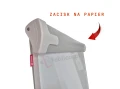 Flipchart mobilny suchościeralny magnetyczny 68x105xh220 cm z rozkładanymi ramionami MemoBe  - Zamknięty docisk papieru filpcharta