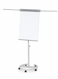 Flipchart mobilny suchościeralny magnetyczny 68x105xh220 cm z rozkładanymi ramionami MemoBe 