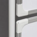 MTS1218x3 Ścianka moderacyjna potrójna tablica dwustronna  magnetyczna 180x120 cm - narożniki tablicy moderacyjnej