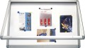 GS1129 Gablota informacyjna suchościeralna magnetyczna 120x90 cm - Gablota informacyjna magnetyczna 120x90 cm z uchylnymi drzwiami