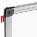 Tablica suchościeralna magnetyczna  200x100 cm  biała Memoboards / Memobe rama aluminiowa - narożnik tablicy Memoboards
