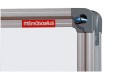 Tablica suchościeralna magnetyczna  150x100 cm  z zestawem startowym MemoBe / Memoboards - montaż w narożniku tablicy