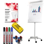 Flipchart suchościeralny magnetyczny z ramionami 105x68 cm  +ZS